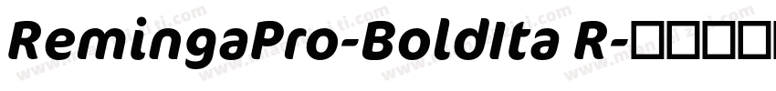 RemingaPro-BoldIta R字体转换